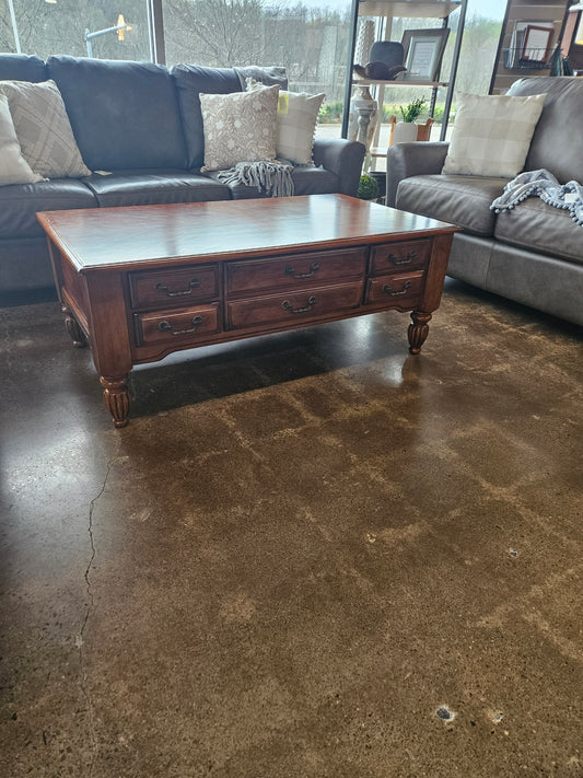 Wooden coffee table w/ 2 end tables