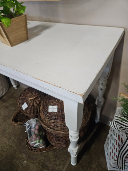 Rustic White Sofa/Console Table