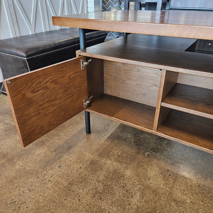 Arhaus-Sullivan Desk with Metal Legs and Wood Top