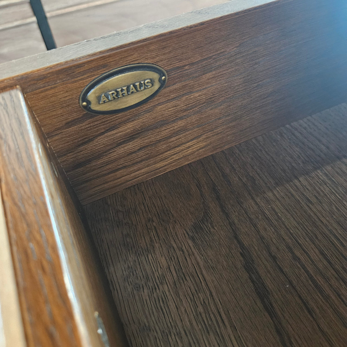 Arhaus-Sullivan Desk with Metal Legs and Wood Top