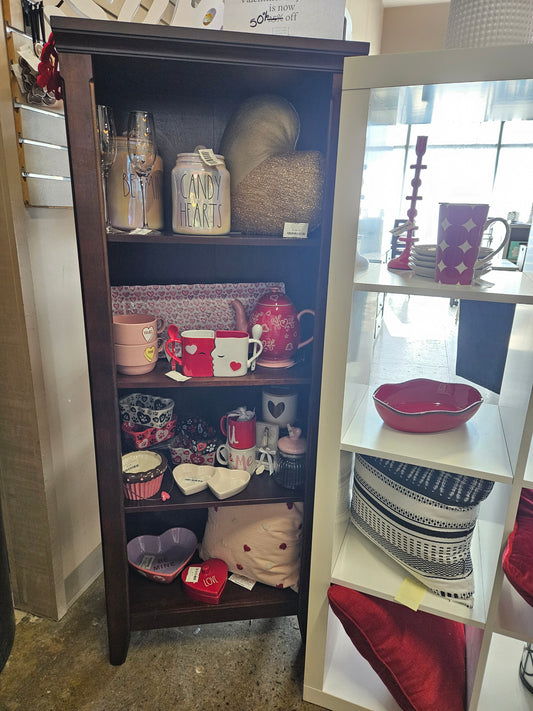 Dark 4 shelf bookcase