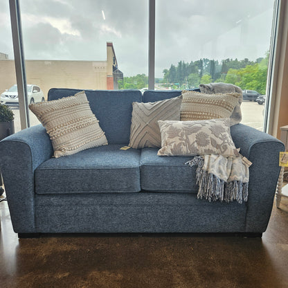 Johnathan Louis blue love seat