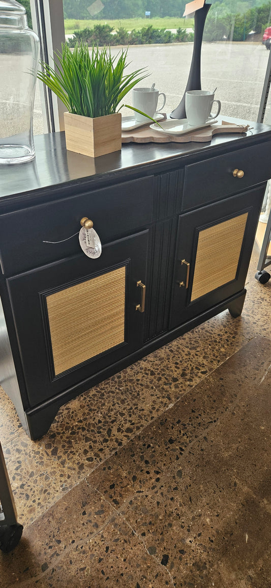 Refinished black buffet/dresser