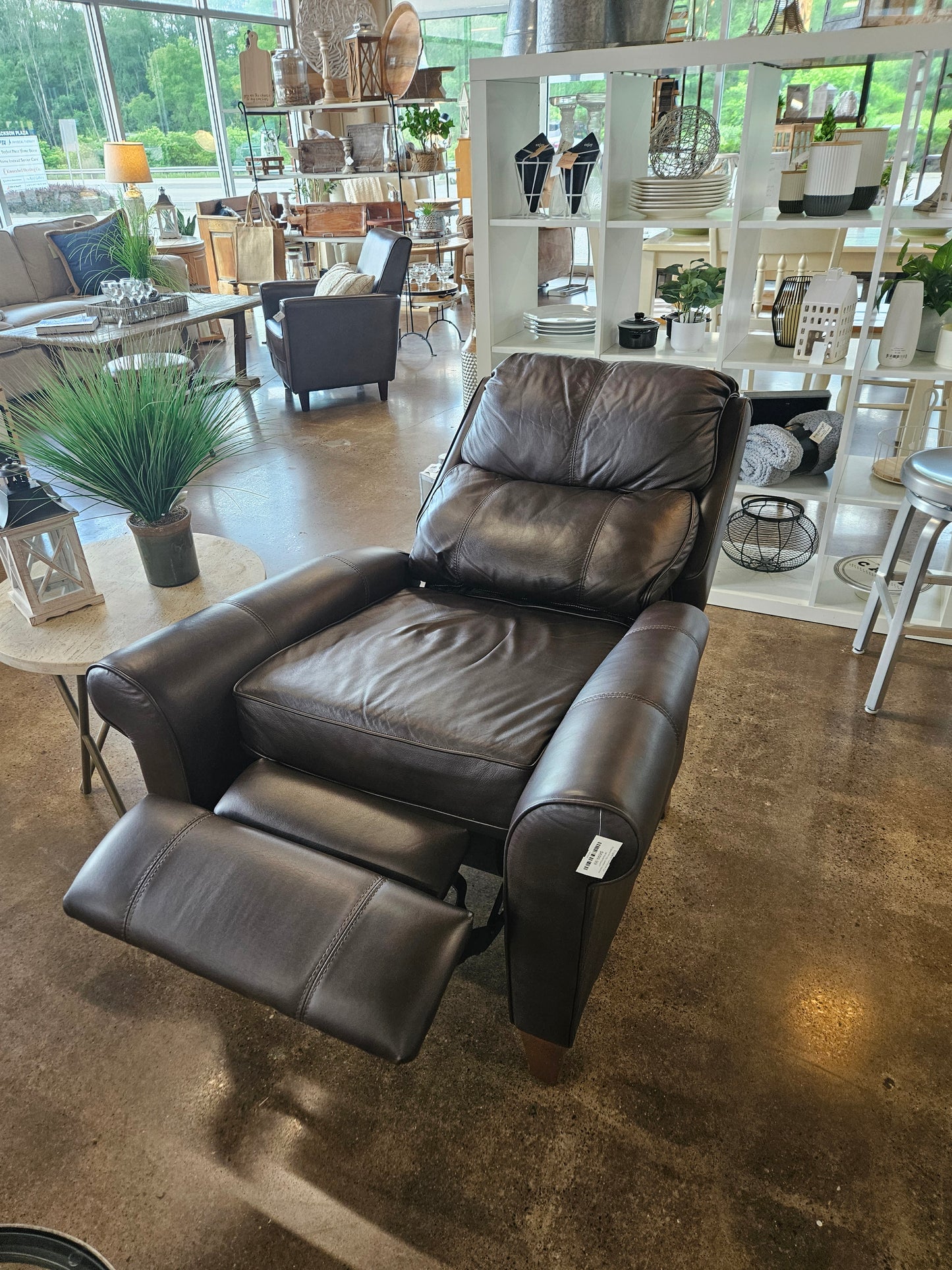 England Hi-Leg Leather Recliner