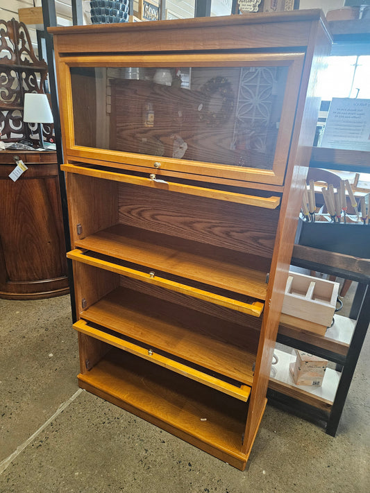 Light wood barrister cabinet