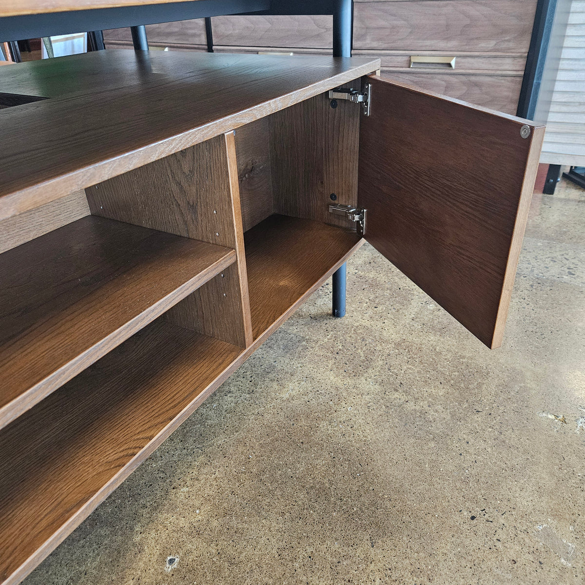 Arhaus-Sullivan Desk with Metal Legs and Wood Top