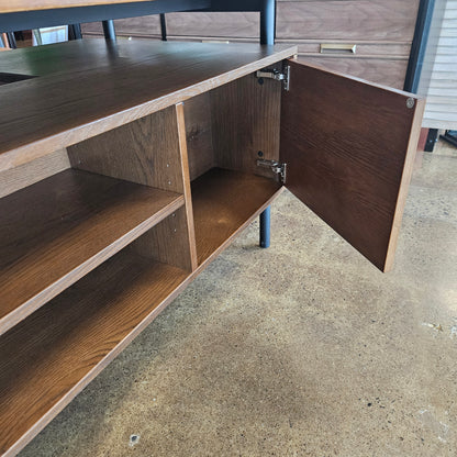 Arhaus-Sullivan Desk with Metal Legs and Wood Top
