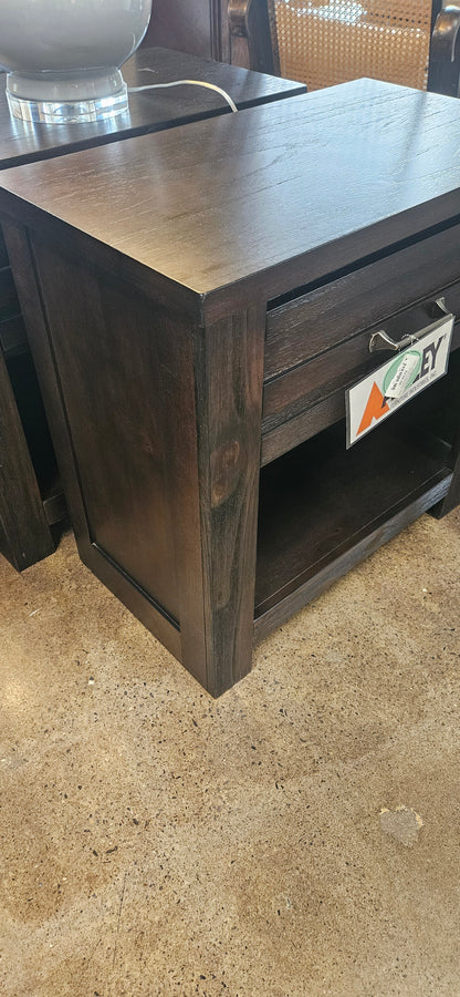 Ashley dark wood night stands (setof2)