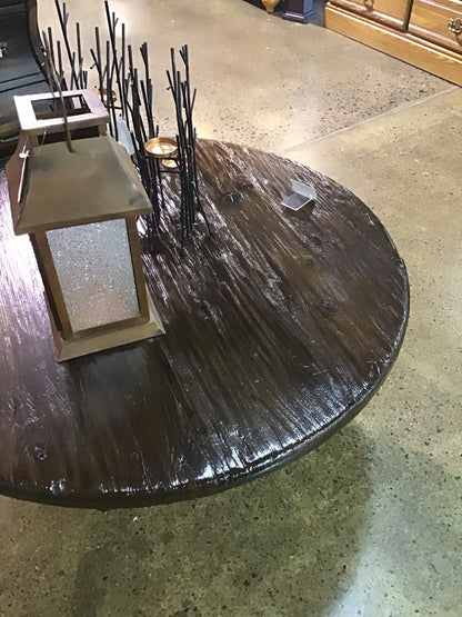 Rustic Round Coffee Table