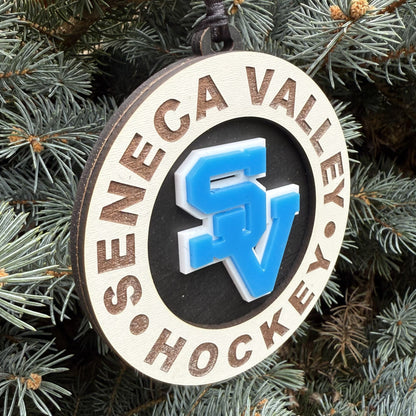 Seneca Valley Hockey Ornament (round)